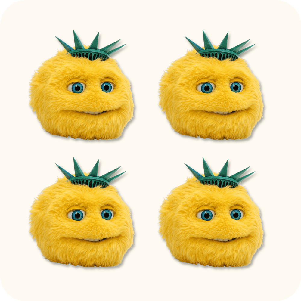 Liberty Biberty Plush 4PCS Liberty Biberty Plush 4PCS